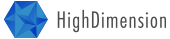 HighDimension:ハイディメンション株式会社のロゴマークです。